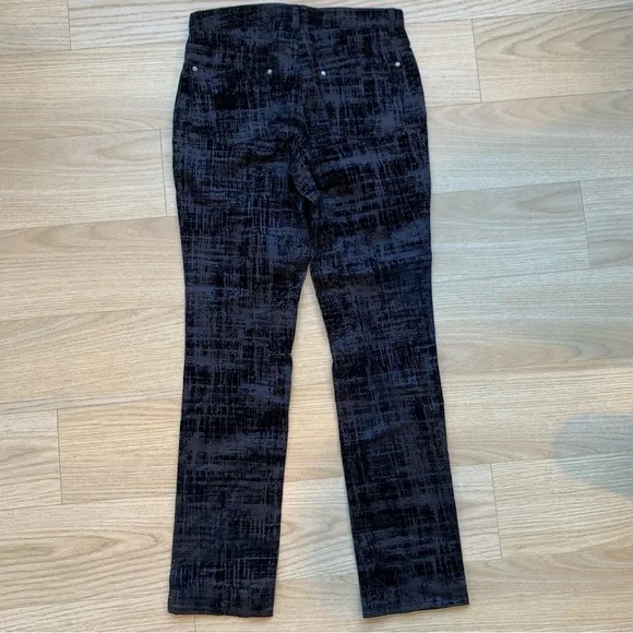 John Varvatos Slim Flocked Texture Motor City Pants Navy NWT Size 31